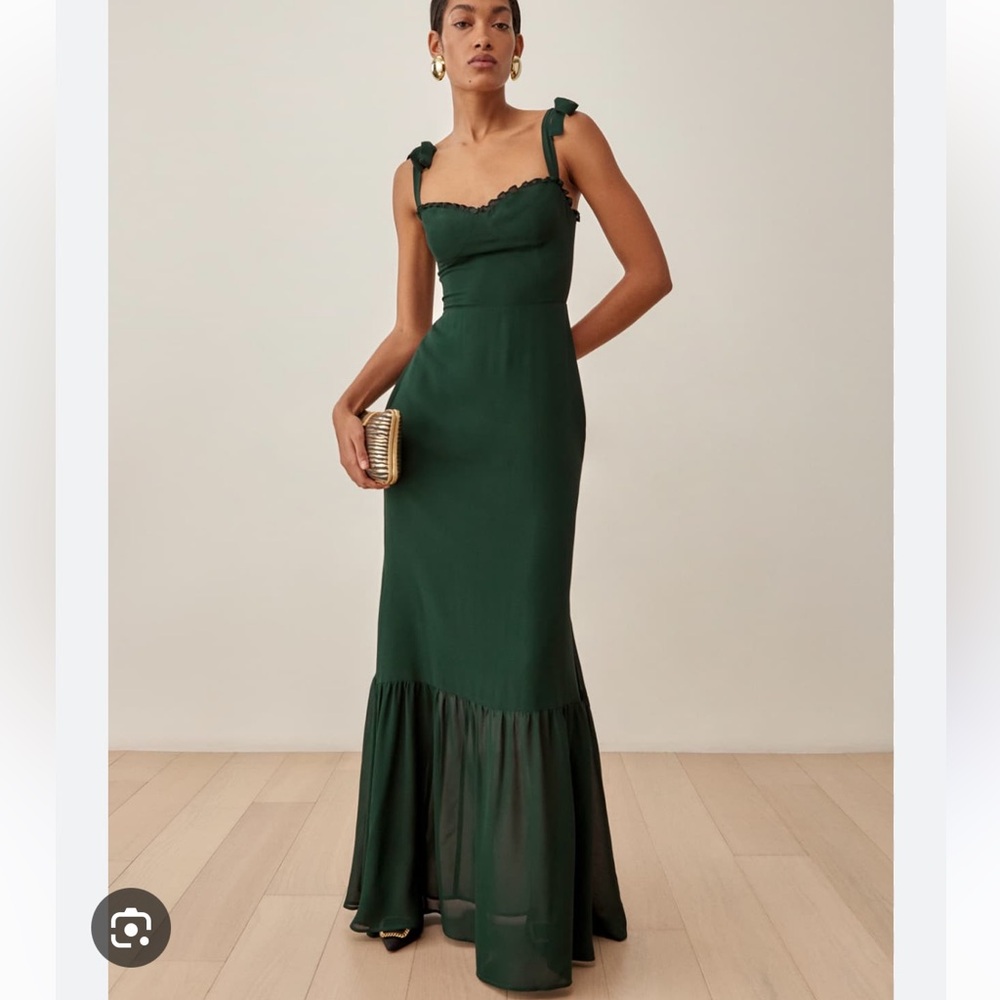 Reformation Jasen Dress Forest